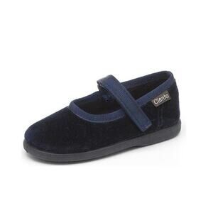 Cienta Kids Toddler Navy Blue Velvet Mary Jane EU 21 US 5